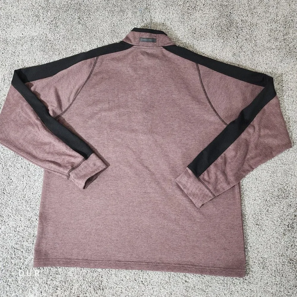 Hawke & Co Quarter Zip ProFlex Sweatshirt Men's XXL 2XL Maroon Long‎ Sleeve